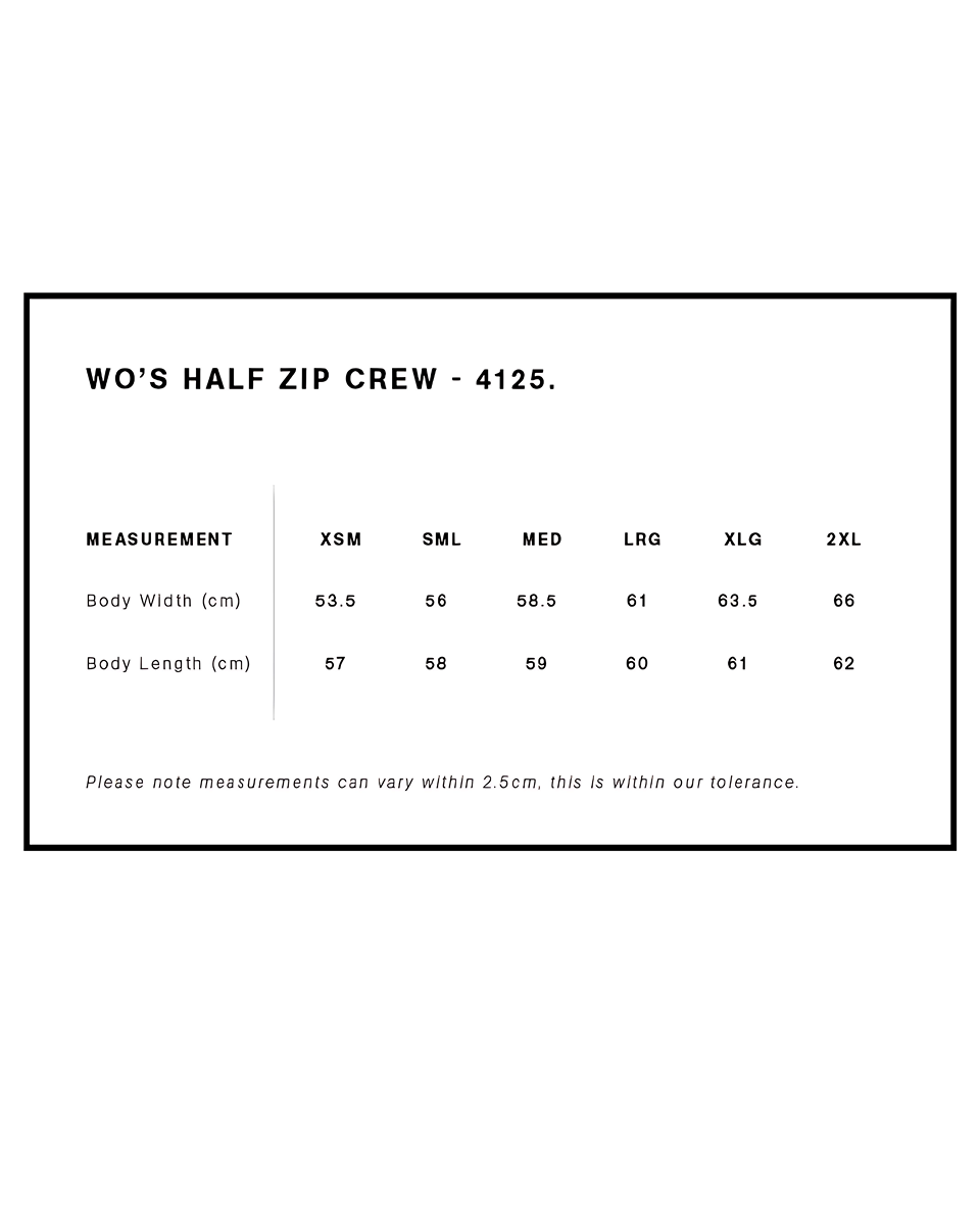 AS Colour Wo's Half Zip Crew